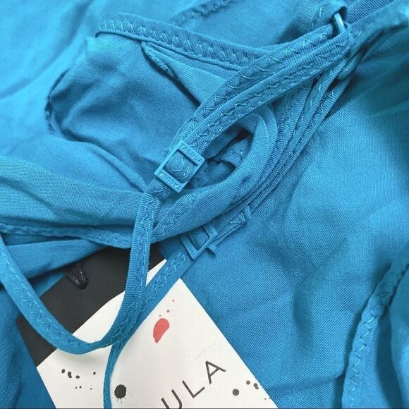 🆕 Aritzia Talula Turquoise Ulla Dress - Picture 6 of 8
